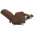Bowery Hill Polyester Brown Recliner Rectangular Extra Footrest 48