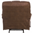Bowery Hill Polyester Brown Recliner Rectangular Extra Footrest 48