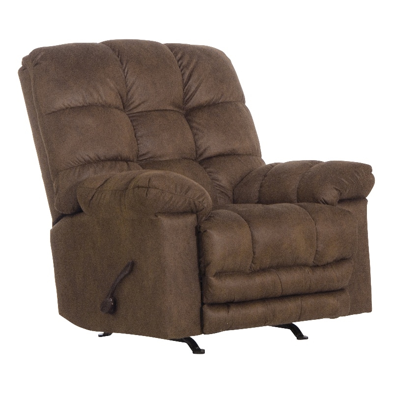 Bowery Hill Polyester Brown Recliner Rectangular Extra Footrest 48