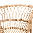 Bowery Hill Modern Bohemian Natural Brown Rattan Accent Chair