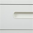 Bowery Hill Modern 3 Drawer Modern Mobile File Cabinet in White