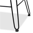 Bowery Hill Natural Brown Rattan and Black Metal Counter Stool