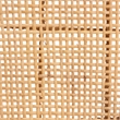 Bowery Hill Brown Rattan and Walnut Brown Finished Wood Counter Stool