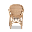 Bowery Hill Contemporary Brown Finished Bohemian Rattan Dining Chair