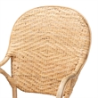 Bowery Hill Contemporary Brown Finished Bohemian Rattan Dining Chair