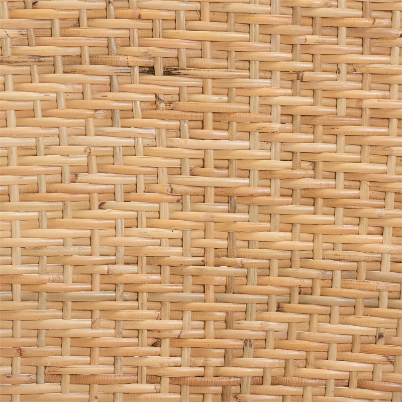 Bowery Hill Contemporary Brown Finished Bohemian Rattan Dining Chair