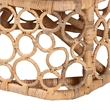 Bowery Hill Contemporary Bohemian Light Honey Rattan Accent Chair