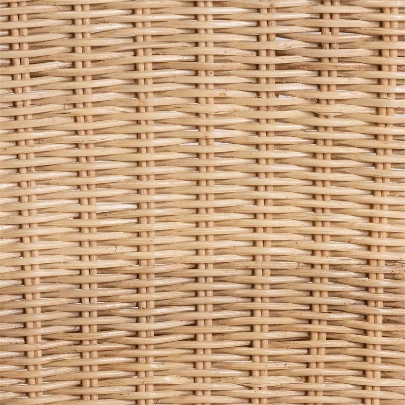 Bowery Hill Modern Bohemian Natural Brown Rattan Dining Chair
