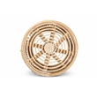 Bowery Hill Modern Bohemian Natural Brown Finished Rattan End Table