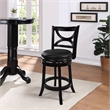 Bowery Hill Counter Height Swivel Counter Stool - Black Sandthru Finish