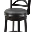 Bowery Hill Counter Height Swivel Counter Stool - Black Sandthru Finish