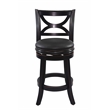 Bowery Hill Counter Height Swivel Counter Stool - Black Sandthru Finish