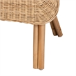 Bowery Hill Modern / Contemporary Bohemian Natural Rattan Arm Chair
