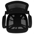 Bowery Hill Mid Back Transparent Mesh Drafting Stool and Flip Up Arms
