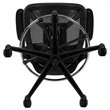 Bowery Hill Mid Back Transparent Mesh Drafting Stool and Flip Up Arms