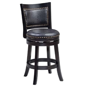Bowery Hill Modern / Contemporary Swivel Counter Stool - Black