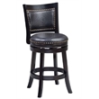 Bowery Hill Modern / Contemporary Swivel Counter Stool - Black