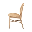 Bowery Hill Modern Bohemian Natural Brown Rattan Dining Chair