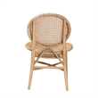 Bowery Hill Modern Bohemian Natural Brown Rattan Dining Chair