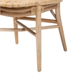 Bowery Hill Modern Bohemian Natural Brown Rattan Dining Chair