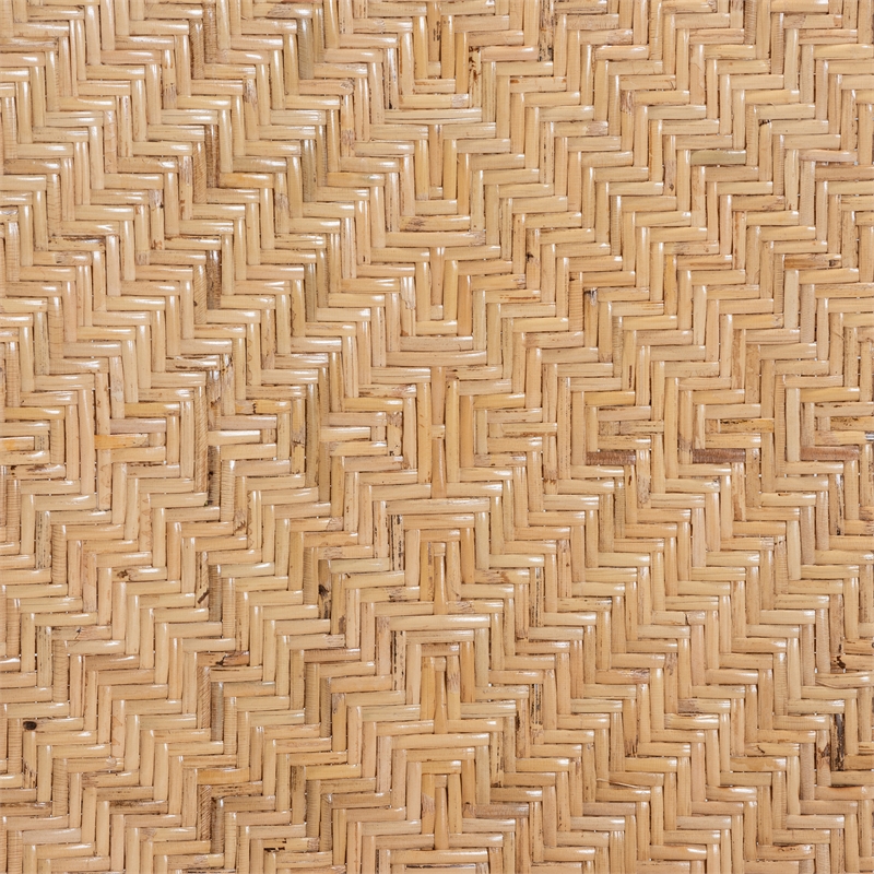 Bowery Hill Modern Bohemian Natural Brown Rattan Dining Chair