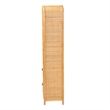 Bowery Hill Modern Bohemian Light Honey Rattan 2-Drawer Bookcase