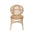 Bowery Hill Modern Bohemian Natural Brown Rattan Dining Chair