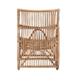 Bowery Hill Contemporary Bohemian Natural Rattan Lounge Chair