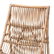 Bowery Hill Contemporary Bohemian Natural Rattan Lounge Chair