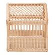 Bowery Hill Contemporary Bohemian Natural Brown Rattan Pet Bed