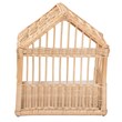Bowery Hill Contemporary Bohemian Natural Brown Rattan Pet Bed