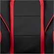 Bowery Hill Gaming Desk and Racing Reclining Chair Set in Black and Red