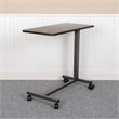 Bowery Hill Modern / Contemporary Mobile Adjustable Bed Table In Oak