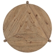 Bowery Hill Modern Round Cocktail Table in Light Natural Wood