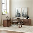 Bowery Hill Modern 2 Drawer Lateral File Cabinet in Medium Wood