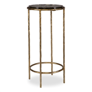 Bowery Hill Iron Gold Accent Table Rectangular 24&quotH