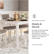 Bowery Hill Contemporary Wood Antique White Dining Table Set