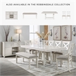 Bowery Hill Contemporary Wood Antique Dining Extension Table