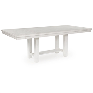 Bowery Hill Contemporary Wood Antique Dining Extension Table