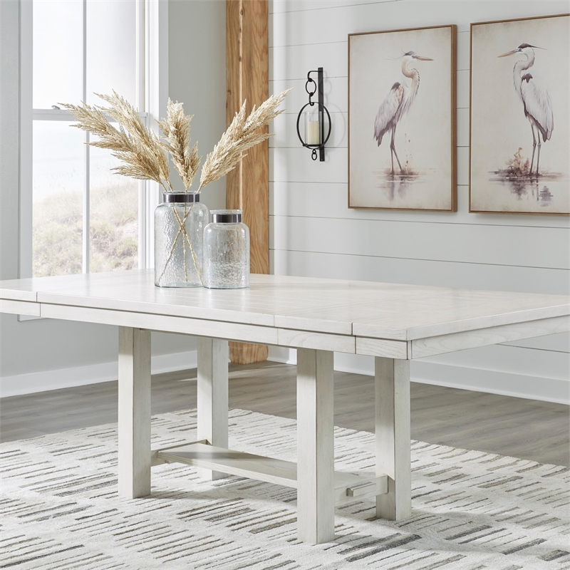 Bowery Hill Contemporary Wood Antique Dining Extension Table