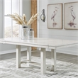 Bowery Hill Contemporary Wood Antique Dining Extension Table