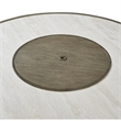 Bowery Hill Contemporary Beige Wicker / Rattan Fire Pit Table