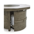 Bowery Hill Contemporary Beige Wicker / Rattan Fire Pit Table