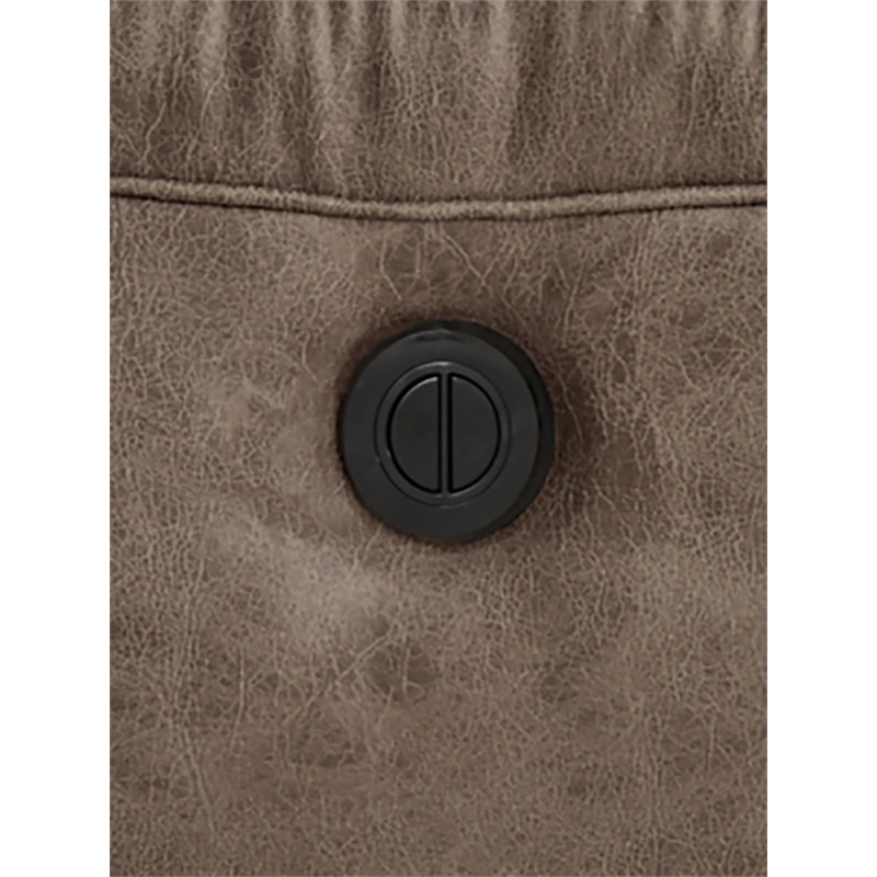 Bowery Hill Contemporary Fabric Reclining Sofa in Light Brown