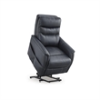 Bowery Hill Contemporary Faux Leather Blue Power Lift Recliner