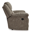 Bowery Hill Contemporary Faux Leather Fossil Oversized Recliner