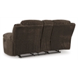 Bowery Hill Contemporary Polyester Chocolate Reclining Loveseat