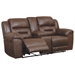 Loveseat|Tab-pull Recliner/Chocolate