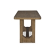 Bowery Hill Contemporary Brown Wood Counter Height Dining Table
