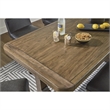 Bowery Hill Contemporary Brown Wood Counter Height Dining Table